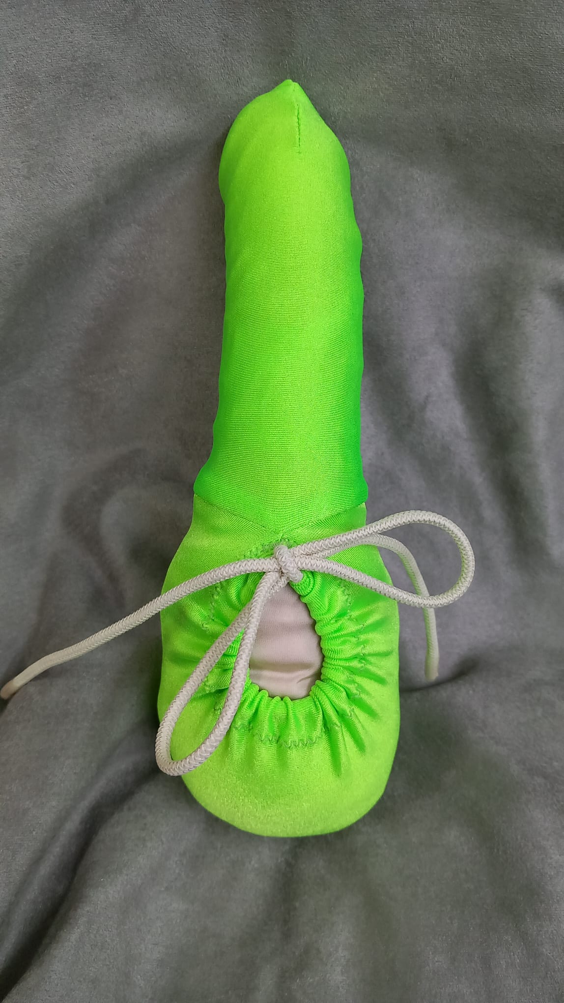 Penissocke Lümmeltüte Juwelensäckchen neongrün Hodensack Onesleeve elastische Lycra - SEXSENSE