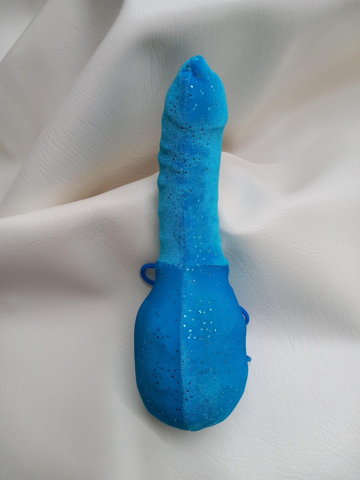 Penissocke, Lümmeltüte, Juwelensäckchen, türkis farbener Samt mit Glitter Onesleeve Willypyjama - SEXSENSE