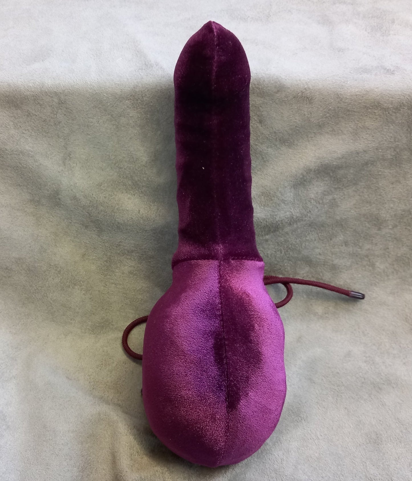 Penissocke Lümmeltüte Juwelensäckchen Beerenfarbener Samt mit Sleeve elastische Lycra - SEXSENSE