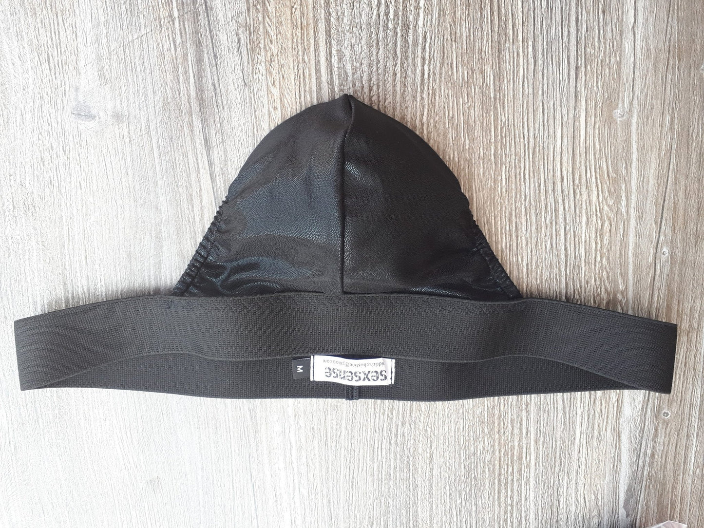 Thong fetisch ouvert Silikon Cockring Clubwear schwarz wetlookUnikat Badehose Gr. M, Suspensorium Push Up - SEXSENSE