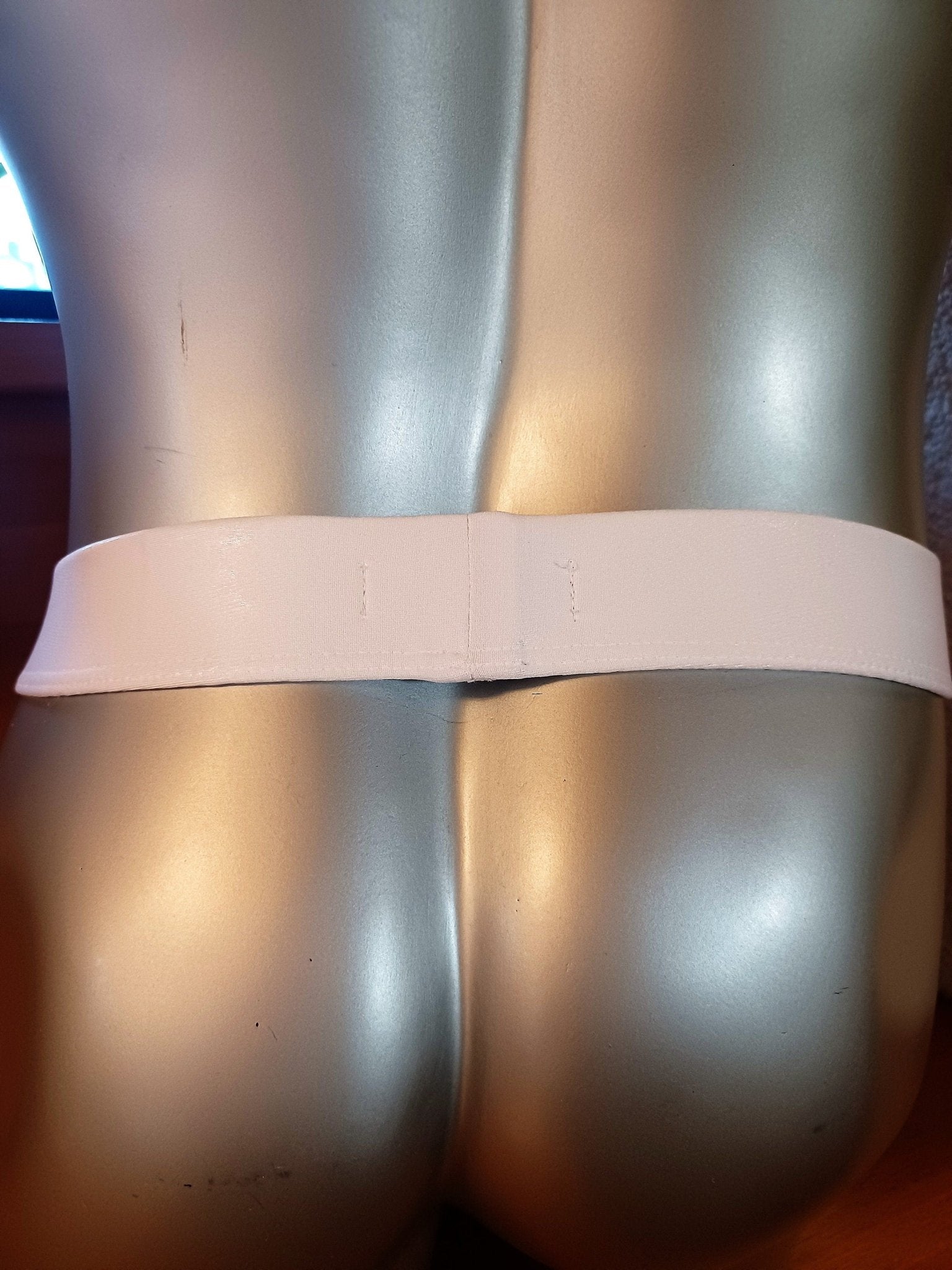 Thong fetisch ouvert Silikon Cockring Clubwear weiß wetlook Unikat Badehose Gr. M, Suspensorium Push Up - SEXSENSE