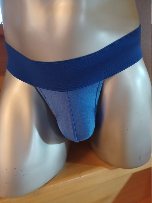 String mit Webgummibund Clubwear royalblau Unikat Badehose Gr. M oder L - SEXSENSE