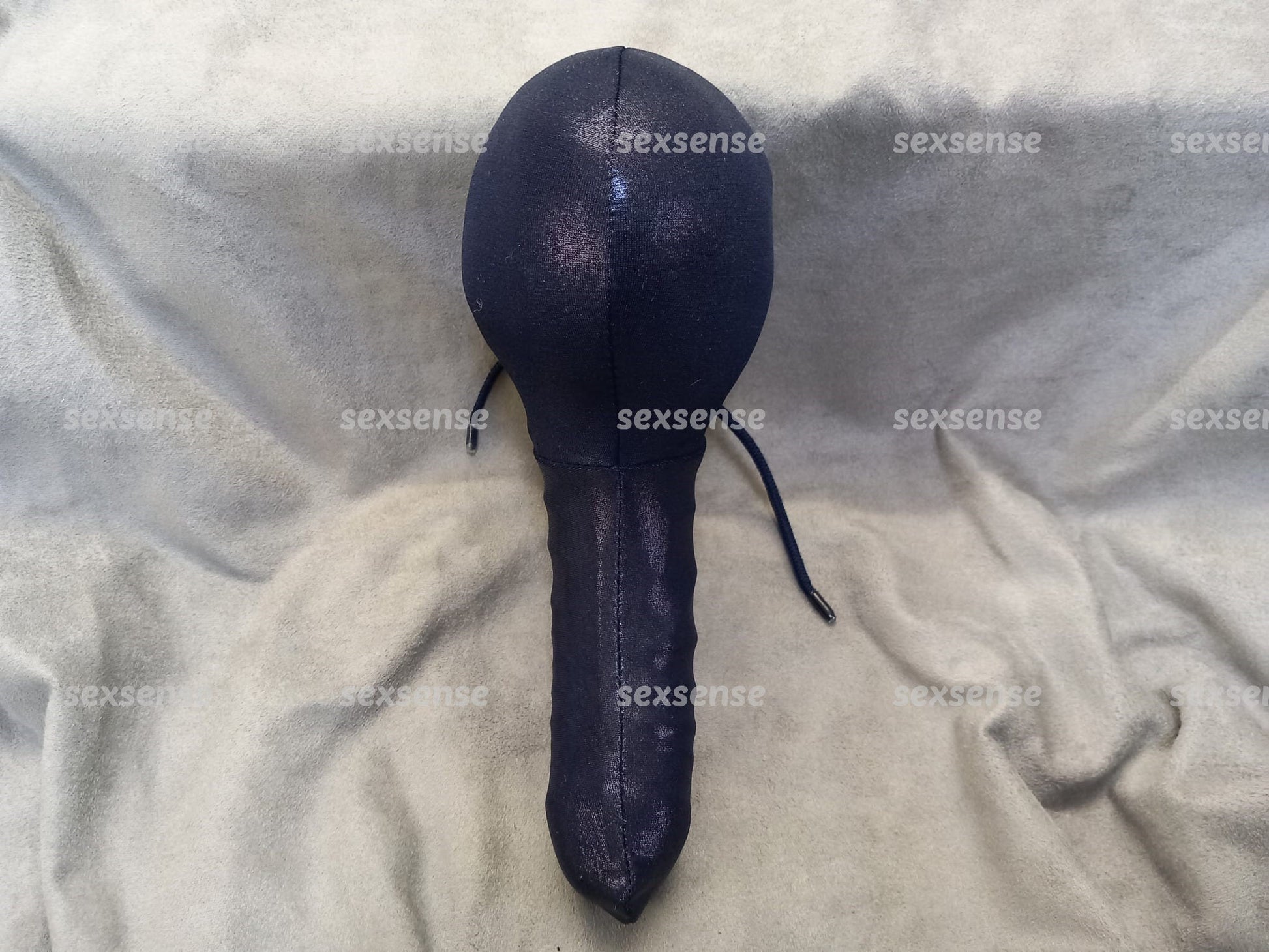 Penissocke Lümmeltüte Juwelensäckchen Satan schwarz wetlook Glockenwärmer Sackhalter - SEXSENSE