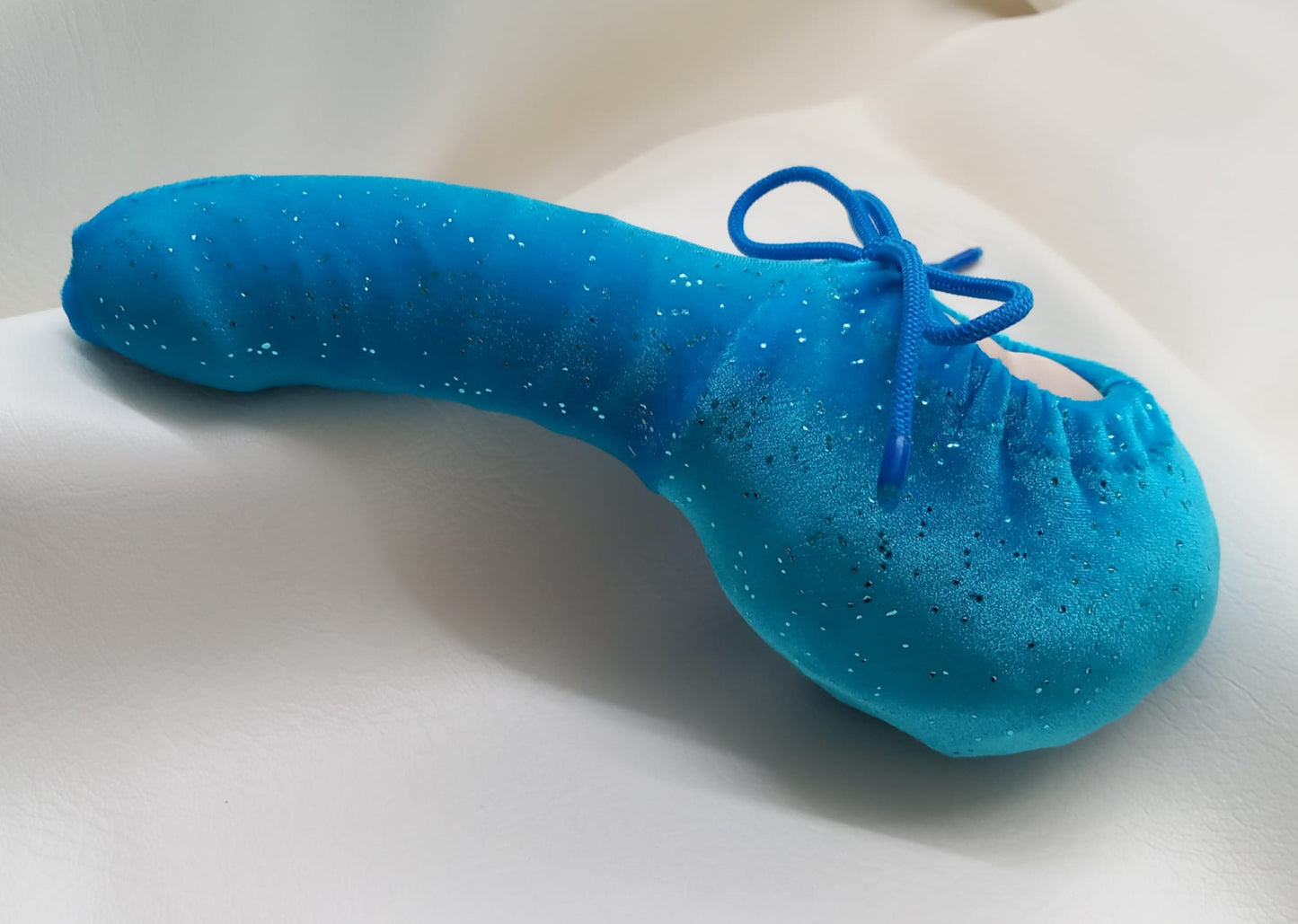 Penissocke, Lümmeltüte, Juwelensäckchen, türkis farbener Samt mit Glitter Onesleeve Willypyjama - SEXSENSE